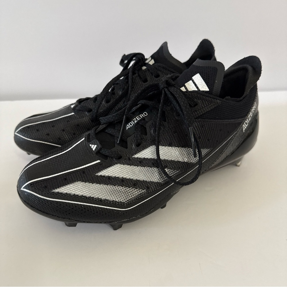 Adidas Adizero Black and White Men's Shoes 6.5 - Picture 3 of 12